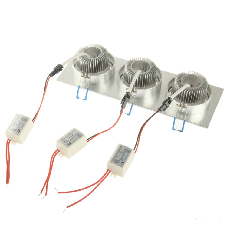 9W White Ceiling Light Bulb, 9 LED, Luminous Flux: 720-810lm,  AC 85-265V