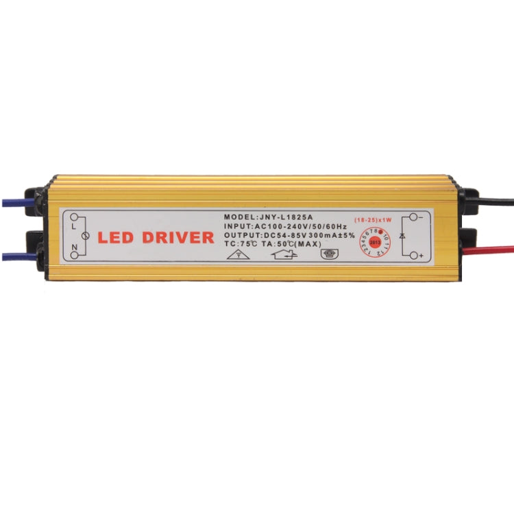 LED Driver with 2Pin JST Connector Cable for (18-25) x 1W LED Floodlight Lamp, Input Voltage: AC 100-240V, Model: JNY-L1825A