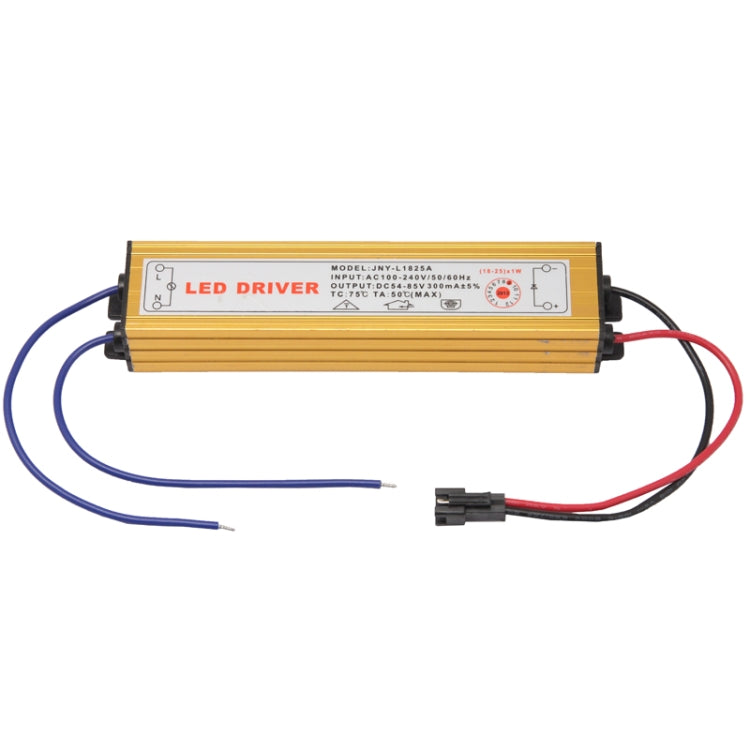 LED Driver with 2Pin JST Connector Cable for (18-25) x 1W LED Floodlight Lamp, Input Voltage: AC 100-240V, Model: JNY-L1825A