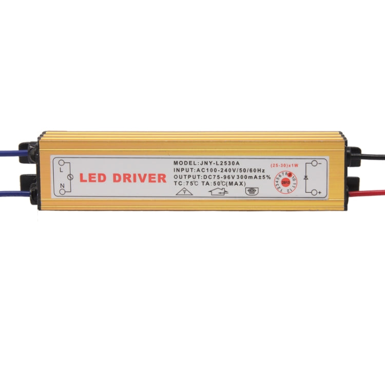 LED Driver with 2Pin JST Connector Cable for (25-30) x 1W LED Floodlight Lamp, Input Voltage: AC 100-240V, Model: JNY-L2530A