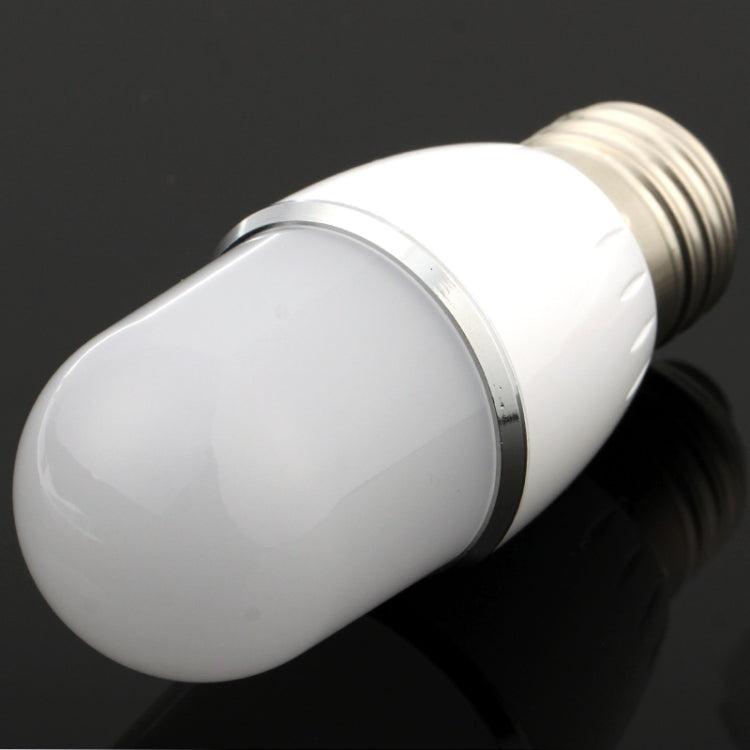 E27 3W Energy Saving Ball Steep Light Bulb, 400-450LM, 6000-6500K  White Light, AC 85-265V