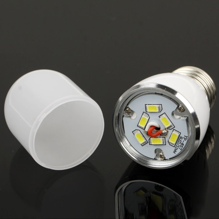 E27 3W Energy Saving Ball Steep Light Bulb, 400-450LM, 6000-6500K  White Light, AC 85-265V