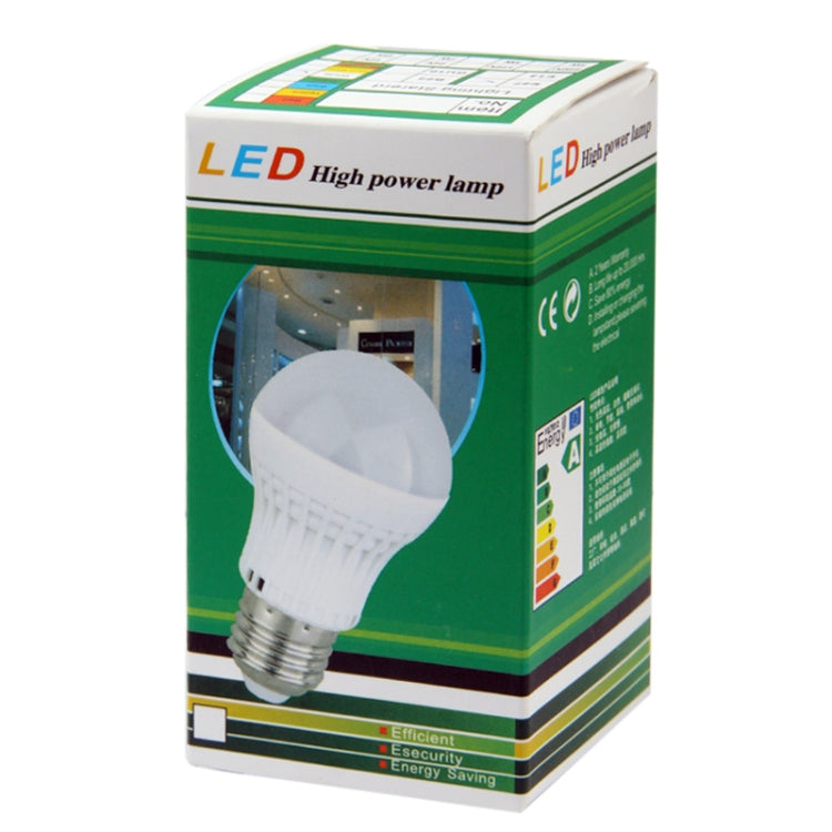E27 3W Energy Saving Ball Steep Light Bulb, 400-450LM, 6000-6500K  White Light, AC 85-265V