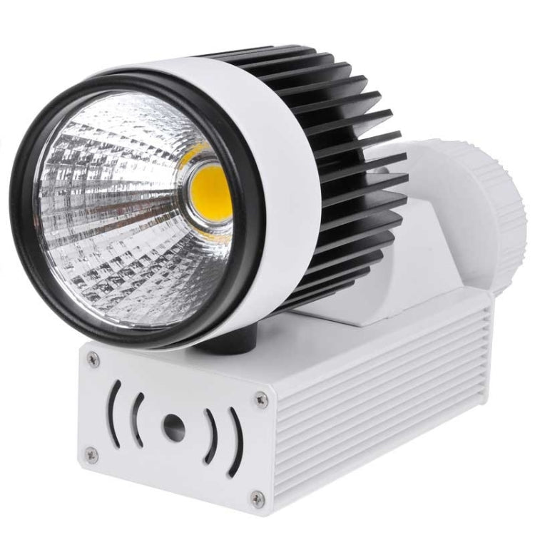 1620lm 18W 3000K Warm White Track Light, AC 85~265V, KX-COB85B-181 (White + Black)