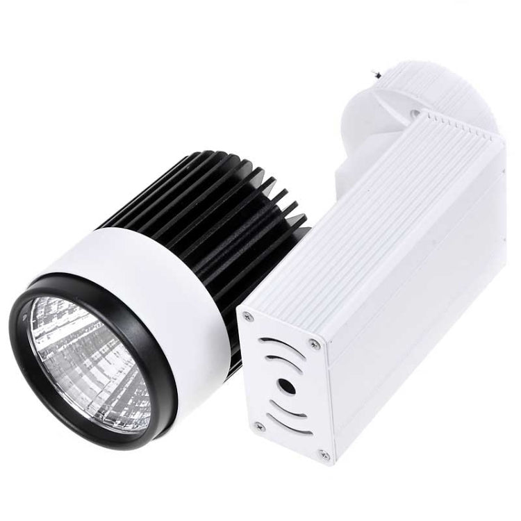 1620lm 18W 3000K Warm White Track Light, AC 85~265V, KX-COB85B-181 (White + Black)