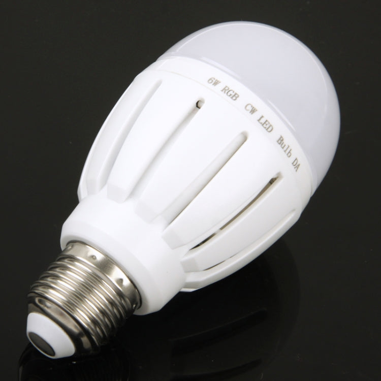 E27 6W Mi.Light 2.4G Wireless RGBW LED Light Bulb, Colorful Light Adjustable, with RGBW Remote Control