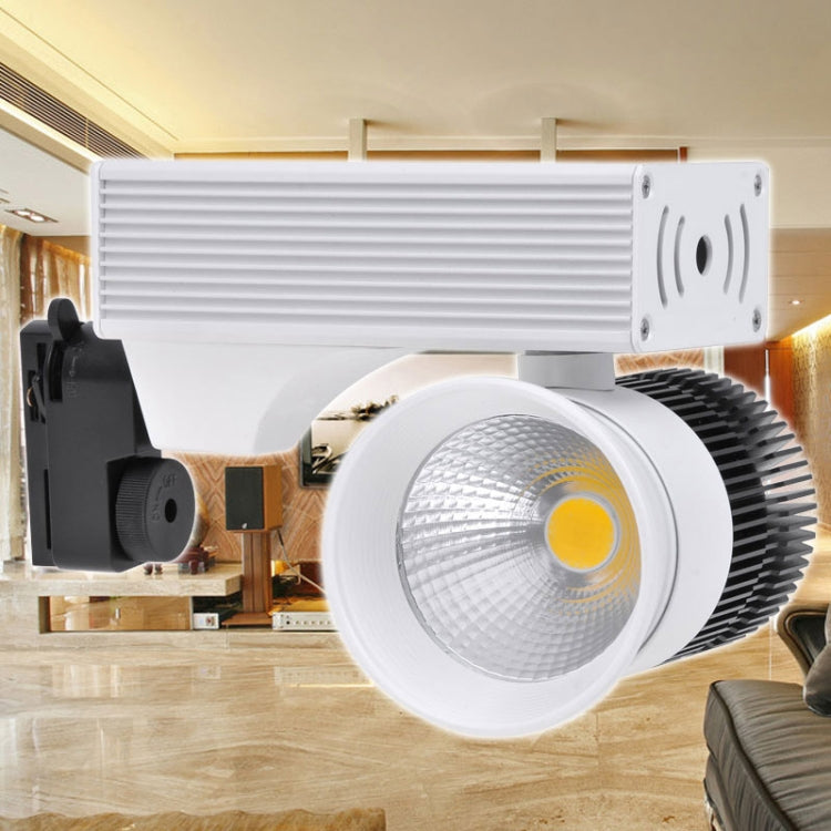 KX-COB85B-121 12W 10800lm Track Light, 1 LED, Warm White Light, 3000K, AC 85~265V (Black + White)