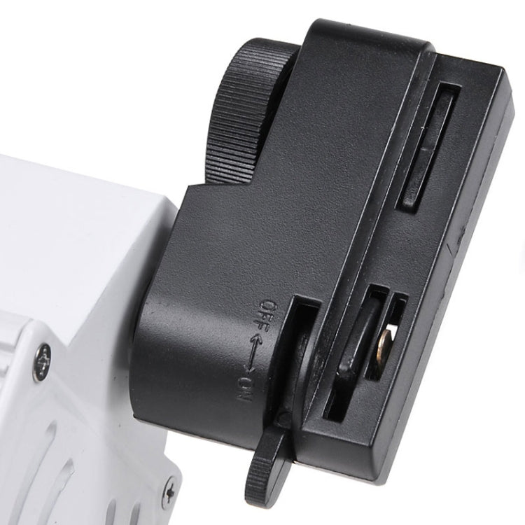 KX-COB85B-121 12W 10800lm Track Light, 1 LED, Warm White Light, 3000K, AC 85~265V (Black + White)