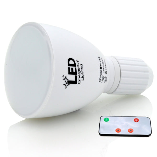 2 in 1 Apollo Style 4W Bulb & Flashlight Combination with Remote Control(White)