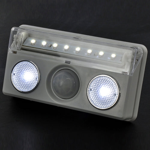 Motion Sensor LED Light, 60LM, 8 LED, 3-mode Brightness Adjustable: Low / Middle / High (White)