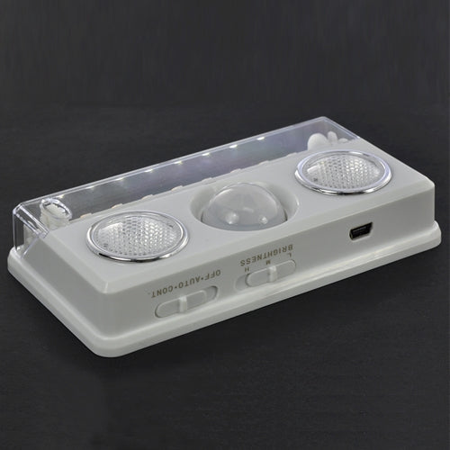 Motion Sensor LED Light, 60LM, 8 LED, 3-mode Brightness Adjustable: Low / Middle / High (White)
