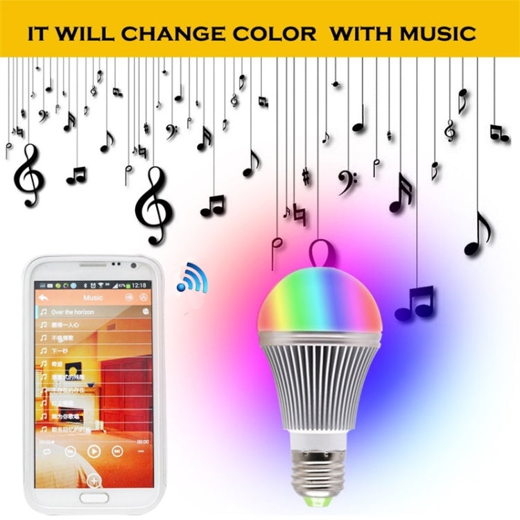 Bluetooth Smart RGB LED Light Bulb, Compatible with iOS and Android Phones