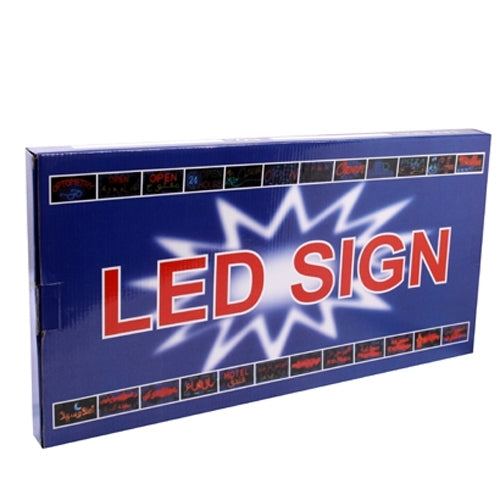 Open Electronic LED Sign, AC 110V, US Plug, Size: 50cm x 25cm x 3cm