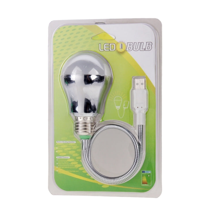 5V 5W 450Lumens White Light Flexible Rotatable USB LED Lighting Diode Light Bulb
