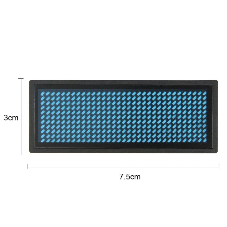 Rectangle LED Electronic Name Badge Mini LED Display, Size: 7.5 x 3 x 0.8 cm