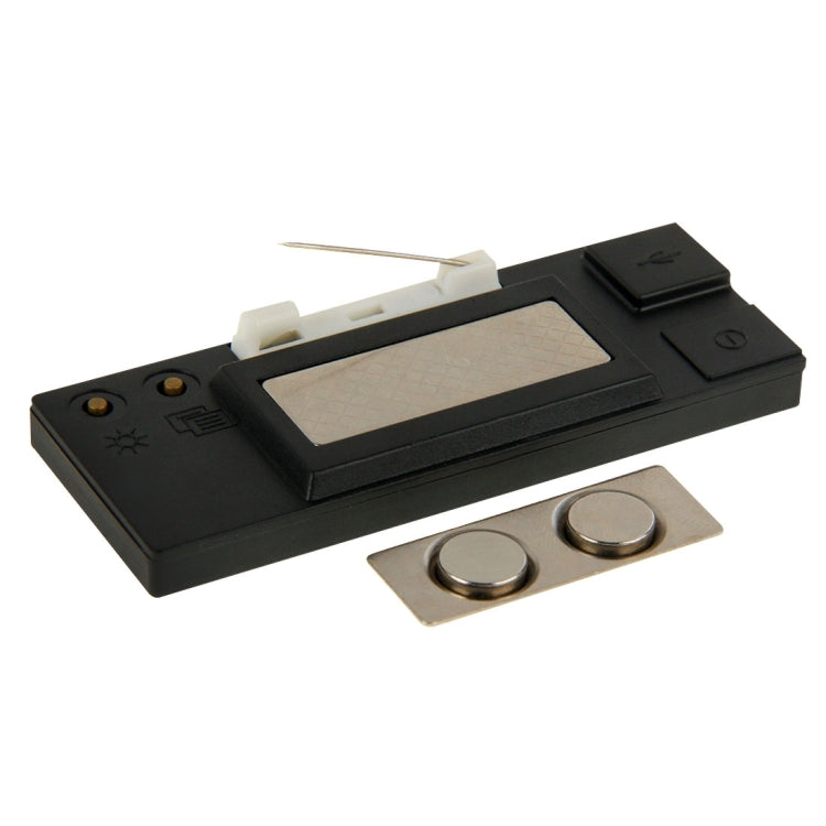 Rectangle LED Electronic Name Badge Mini LED Display, Size: 7.5 x 3 x 0.8 cm