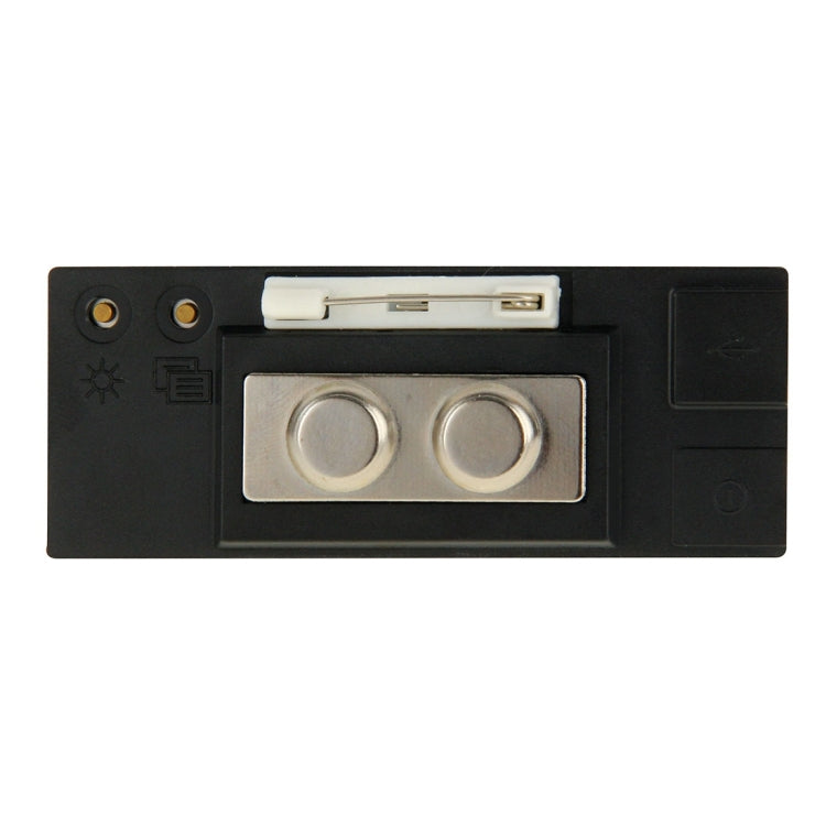 Rectangle LED Electronic Name Badge Mini LED Display, Size: 7.5 x 3 x 0.8 cm