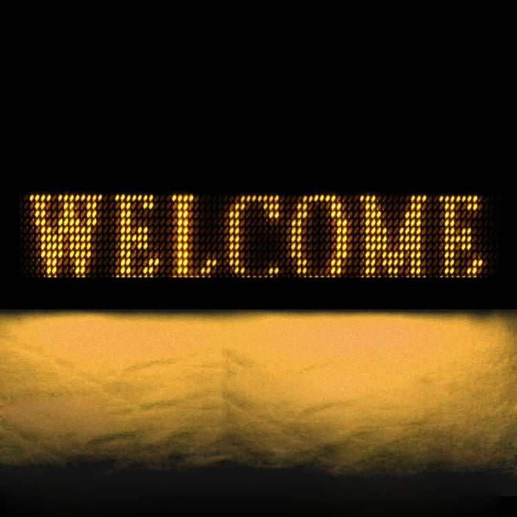 Heart-shaped LED Electronic Name Badge Mini LED Display, Size: 9.5 x 7.0 x 0.8 cm, EU Plug(Yellow)