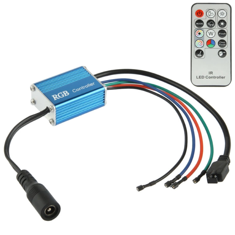 Waterproof RGB LED Controller LED Strip Light, DC 12V / 24V 12A