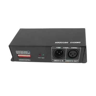 DMX-512 Common Controller Dimmer for RGB LED Light Lamp(Black)