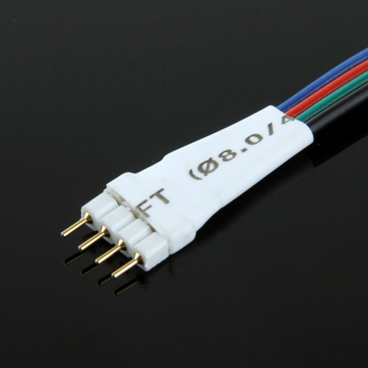 4 Pin Male Plug Connector Cable for LED Light Controller
