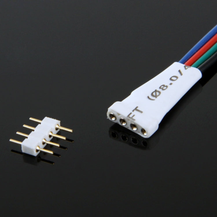 4 Pin Male Plug Connector Cable for LED Light Controller
