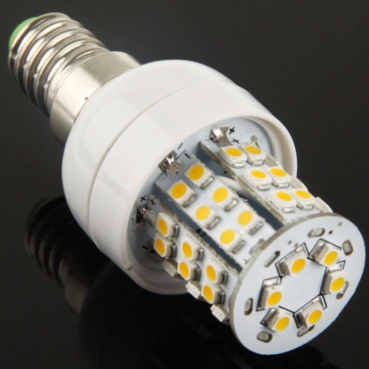 E14 2.9W Corn Light Bulb, 48 LED SMD 3528, Warm White Light, AC 220V