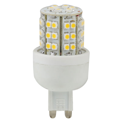 G9 2.9W 230-260LM Corn Light Bulbs, 48 LED SMD 3528, Warm White Light, 3300-3500K, AC 85-265V