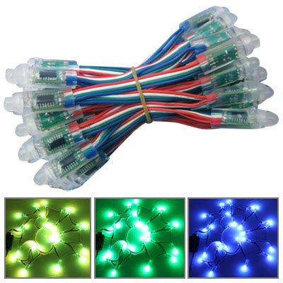 50 Full Color LED Waterproof String Lights, DC 5V