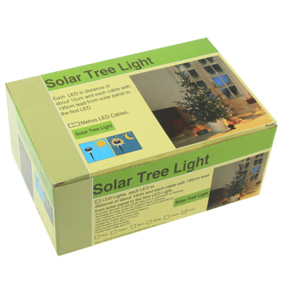 Solar Christmas Tree Rope Light, Length: 30m, 90 LED Color Light, Static or Flash Mode