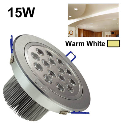 15W Ceiling Light Down Light Bulb, 15 LED, 1350LM, Tensile Aluminum Material, AC 85V-265V