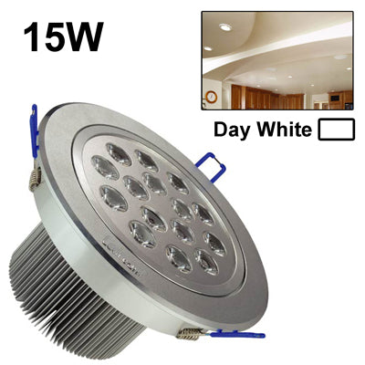 15W Ceiling Light Down Light Bulb, 15 LED, 1350LM, Tensile Aluminum Material, AC 85V-265V