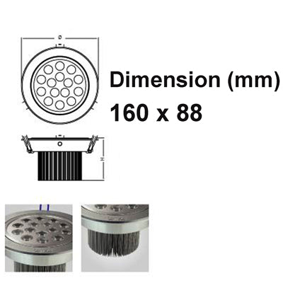 15W Ceiling Light Down Light Bulb, 15 LED, 1350LM, Tensile Aluminum Material, AC 85V-265V