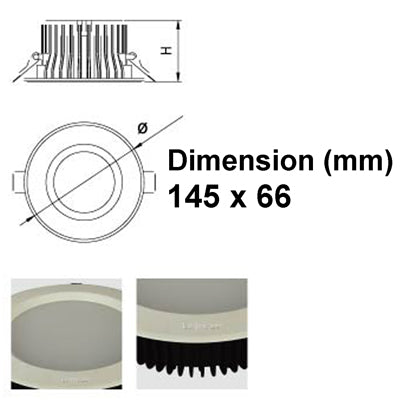 10W / 900LM High Quality Die-cast Aluminum + Plastic Material