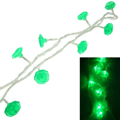 String Decorative Light,  Length: 5m, Rose Shape 50 LED Green Light (Green)