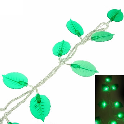 Leaves Shape Green 50 LED String Light / Decorative Light, Length: 5M(Green)