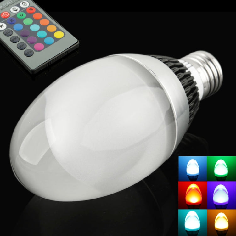E27 10W Christmas Style Colorful RGB LED Light Bulb with 24-Key Remote Controller (AC 85-265V)