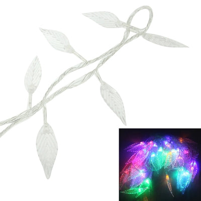 String Decorative Light,  Length: 5m, Leaves Shape 50 LED  RGB Light