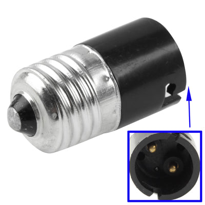 B22 to E27 Light Lamp Bulbs Adapter Converter(Black)