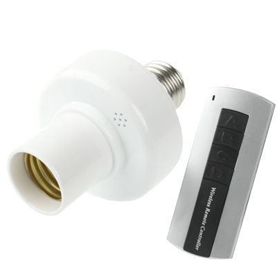E27 Wireless Remote Control Light Lamp Bulb Holder Cap Socket Switch