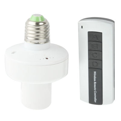 E27 Wireless Remote Control Light Lamp Bulb Holder Cap Socket Switch