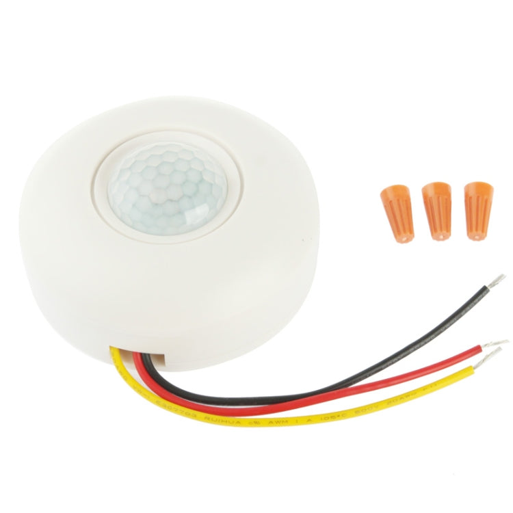 AC220V IR Motion Sensor Ceiling Wall Automatic Light Switch, Working Distance: 7m