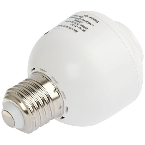 E27 Base Type Remote Control Lamp Holder, Load Power: 50W (Distance: 10m)(White)