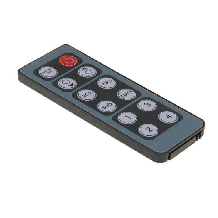 LED Light Infrared 12-key 86 Panel Dimmer with Remote Control, DC 12V-24V