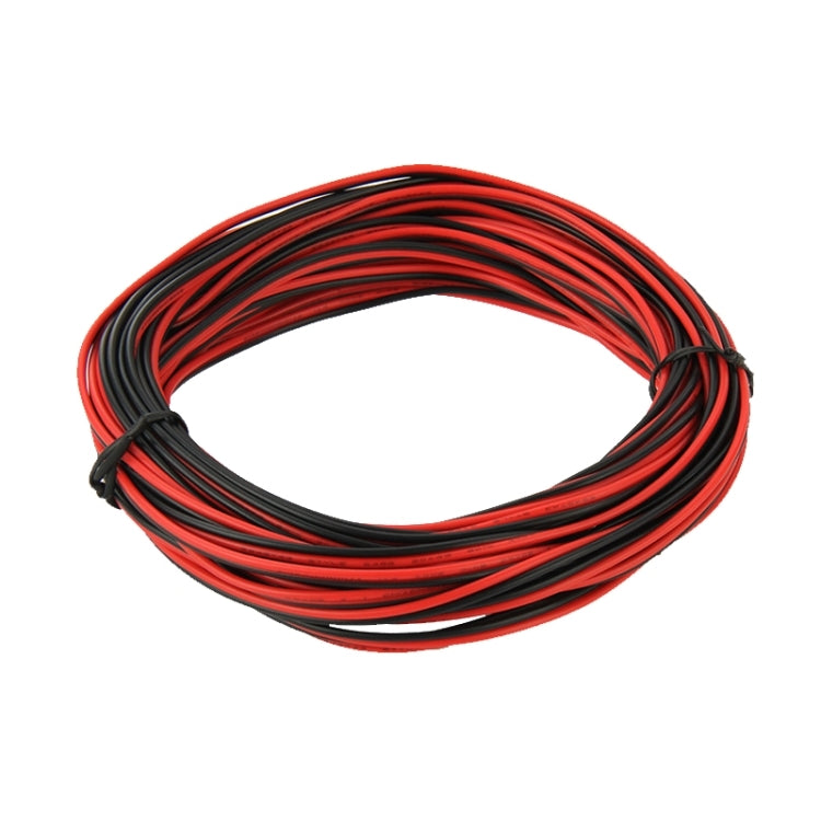 2468-20AWG Black and Red LED Power Extension Cable, Length: 10m