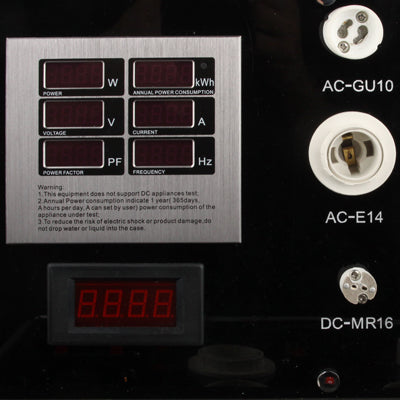 LED Light Digital Display Test Tool Box, Display Power / Voltage / Current