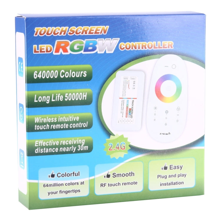 2.4G Touch Screen Remote RGBW LED Controller