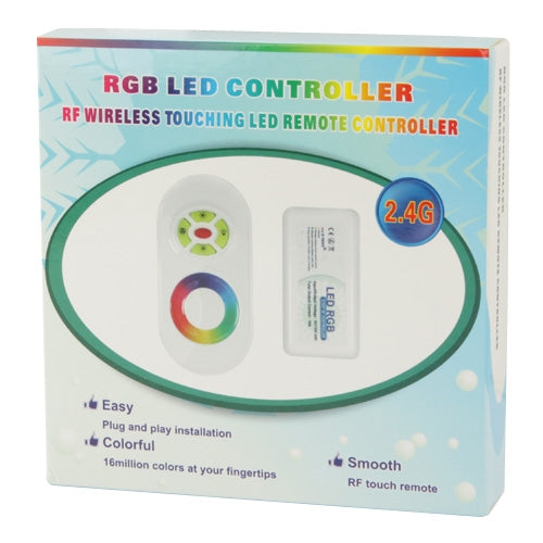 2.4G RF Wireless Touching Remote Control RGB LED Controller DC12-24V for RGB LED Strip Bulb