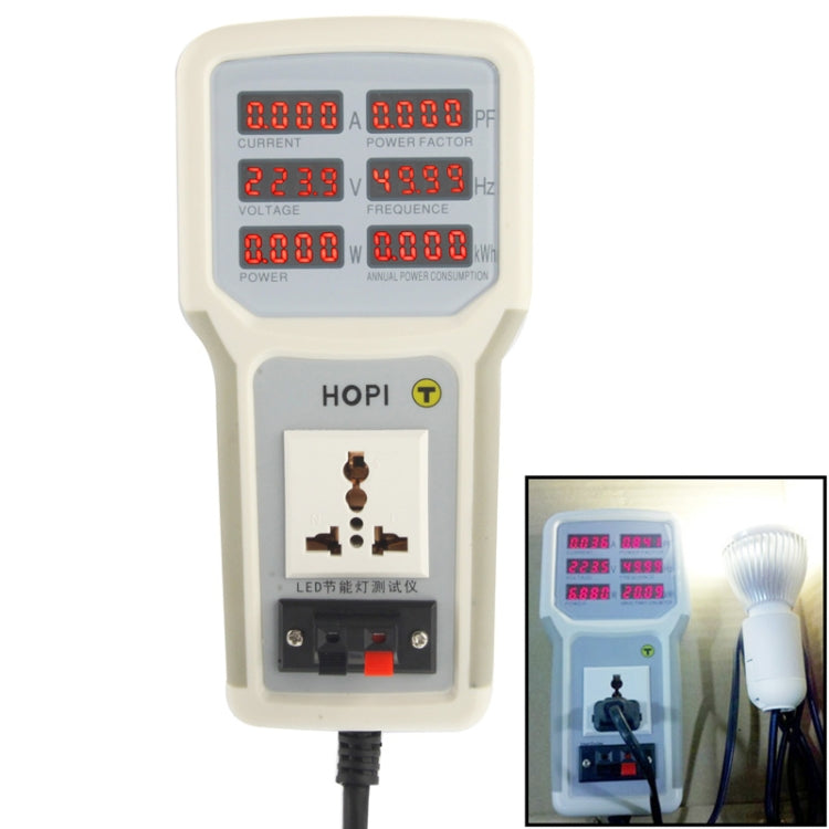 Handheld Power Meter / LED Energy Saving Lamps Tester, AC 85V-265V, AU Plug (PH-9800)