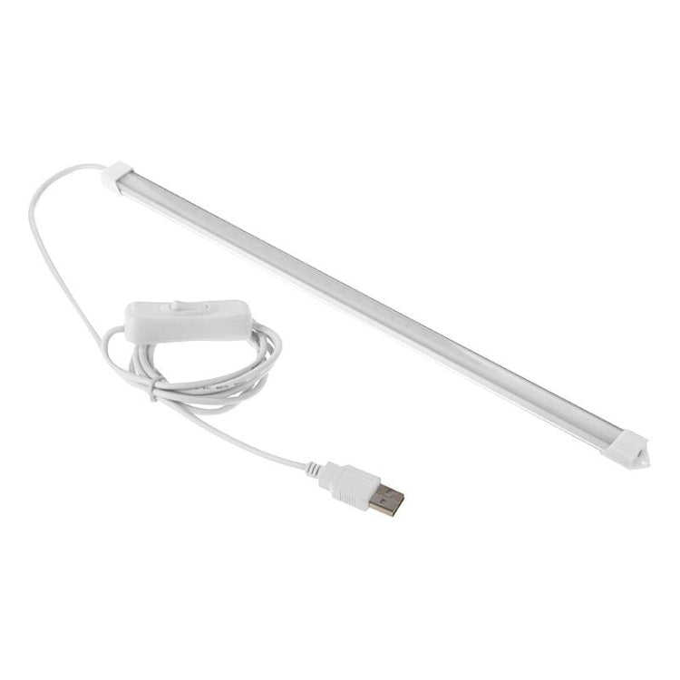 Y100 35cm White USB LED Strip Light , Portable 5V 650mA 5500-6500K with Switch